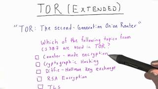 Tor Extended 1 - Applied Cryptography