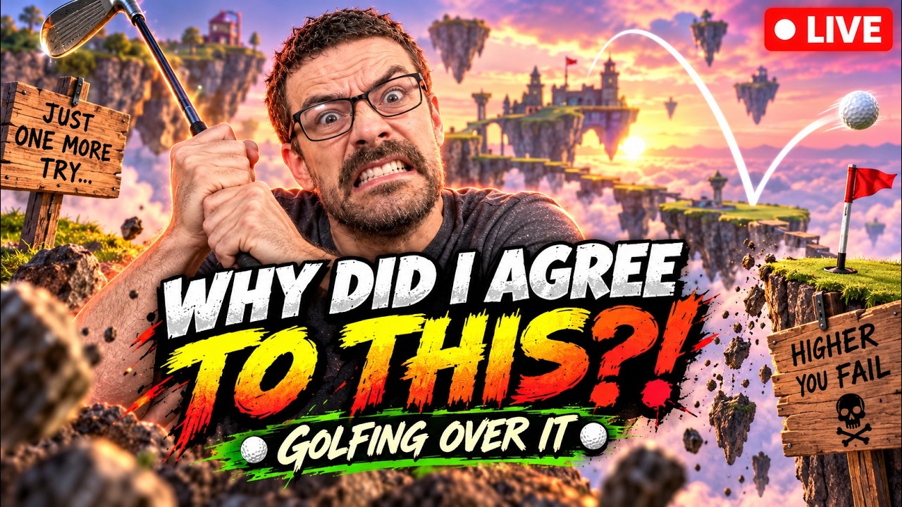 This Game Was Designed To Make Me RAGE… | Golfing Over It LIVE  !merch !discord !kofi