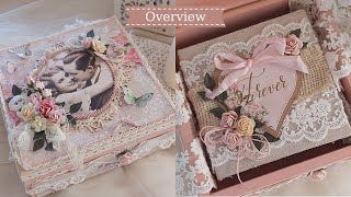 Mini album in a wooden box|Overview|Lemoncraft papers|Marina Manioti
