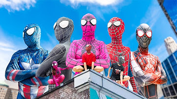 PRO 5 SUPERHERO TEAM || Hey Kid Spider-Man , Go To Trainning Nerf Gun !!! ( Funny Action Real Life )