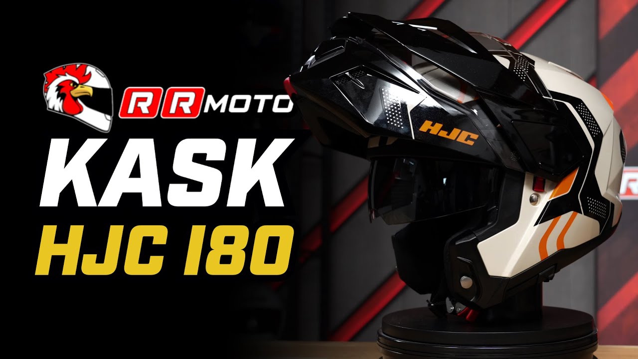 Kask szczękowy HJC I80 SEMI FLAT BLACK czarny mat | RRmoto