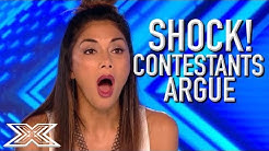 ANGRY and UPSET Contestants ARGUE With Each Other On The X Factor UK | X Factor Global