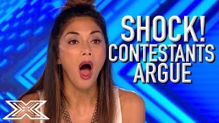 ANGRY and UPSET Contestants ARGUE With Each Other On The X Factor UK | X Factor Global