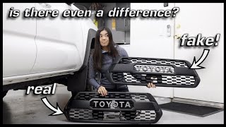 TRD Pro Tacoma Grille: $100 KnockOff vs Genuine OEM… same thing?