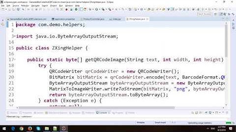 Generate QR Code and BarCode in Spring MVC in Spring Boot