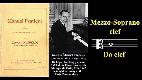 Manuel Pratique by Georges Dandelot Mezzo-soprano Clef exercises in progressively faster tempos