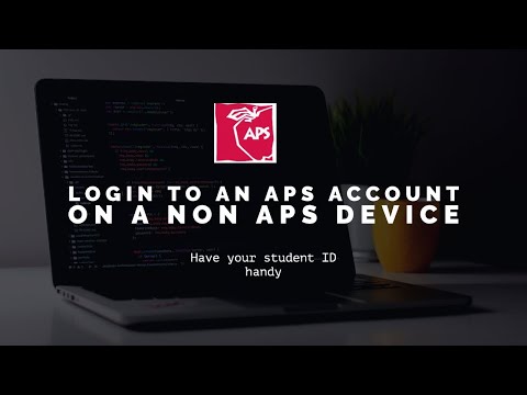 How to login to your APS account on a non APS device