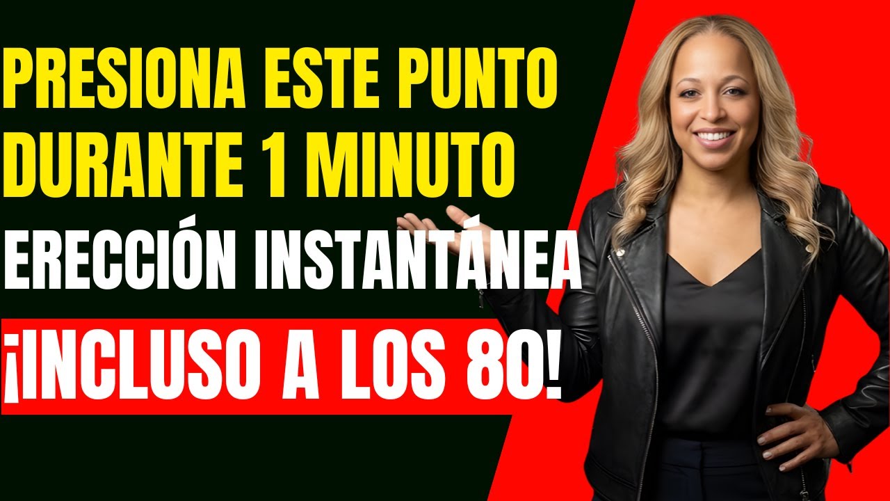 ¡Hombres mayores! Masajeen esta zona durante 1 minuto para recuperar la potencia.