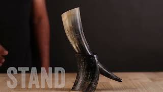 Viking Drinking Horn With Horn Stand screenshot 2