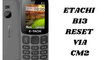 E Tachi B13 format / Reset by cm2 with Boot Key