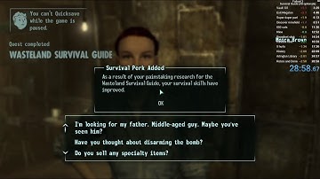 Fallout 3 Wasteland Survival Guide + Optional tasks in 28:58 Speedrun