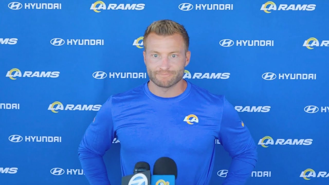 Rams Head Coach Sean McVay On Joint Practices With Bengals In Cincinnati  This Week - YouTube