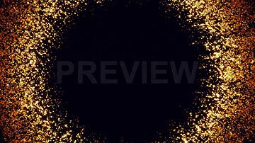 Golden Particles Ring Motion Graphics Template
