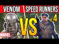 Venom predator vs 4 speed runners he slammed his controller from rage