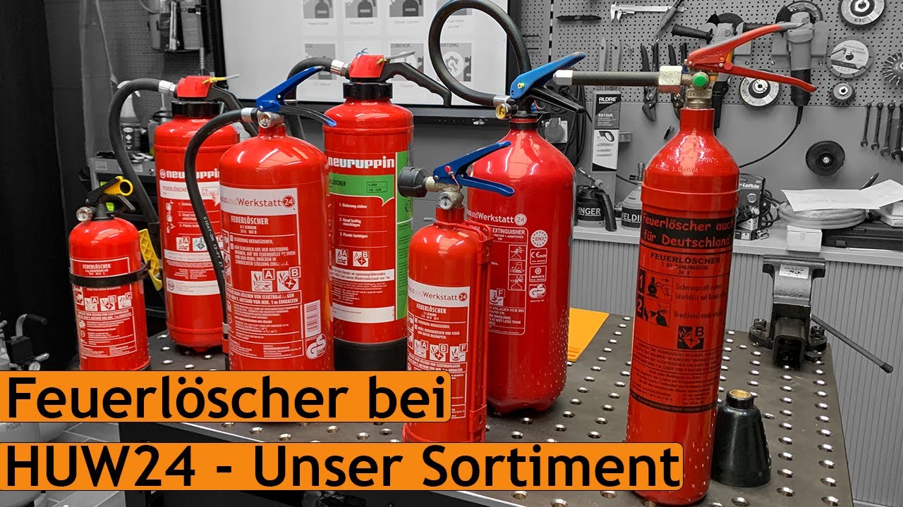 HUW24 Feuerlöscher Sortiment | Unsere Favoriten, Bestseller und Empfehlungen | Der ideale Löscher