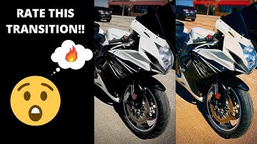 Rate this transition!! 🔥 #shorts #motovlog #transition #editing #suzuki #motorcycle #foryou #fyp