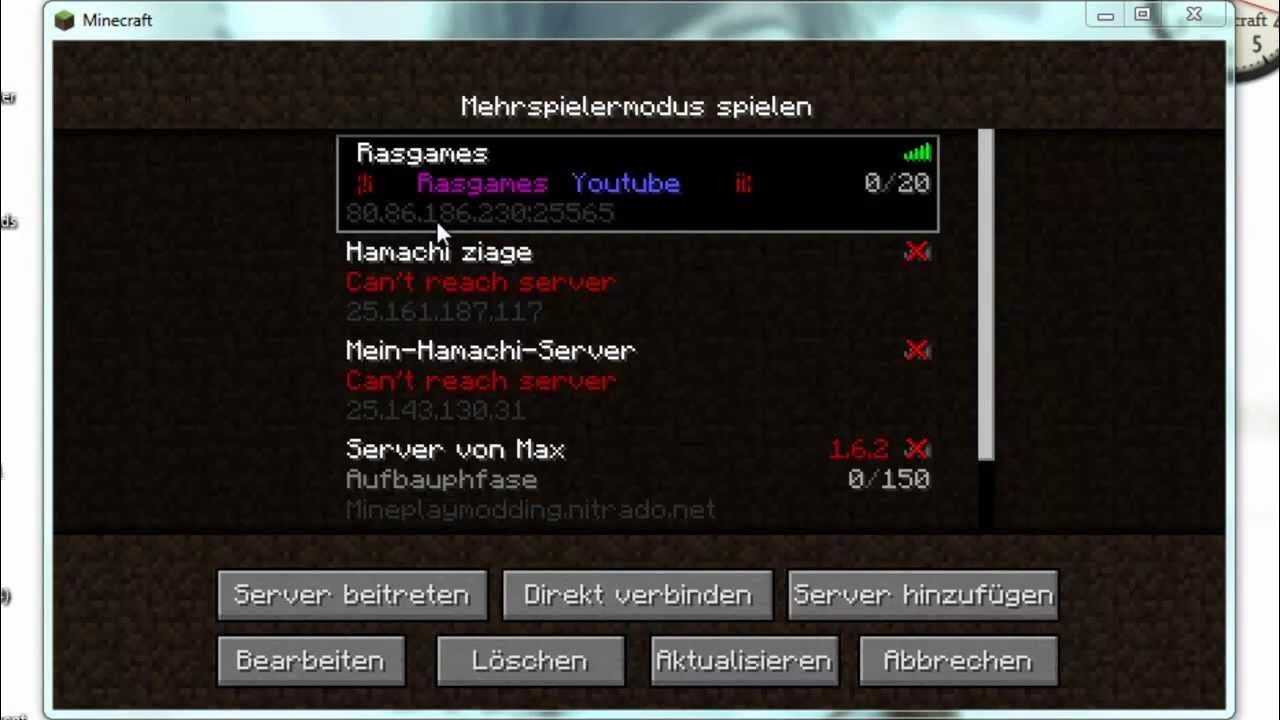Minecraft Server motd Farben ändern YouTube