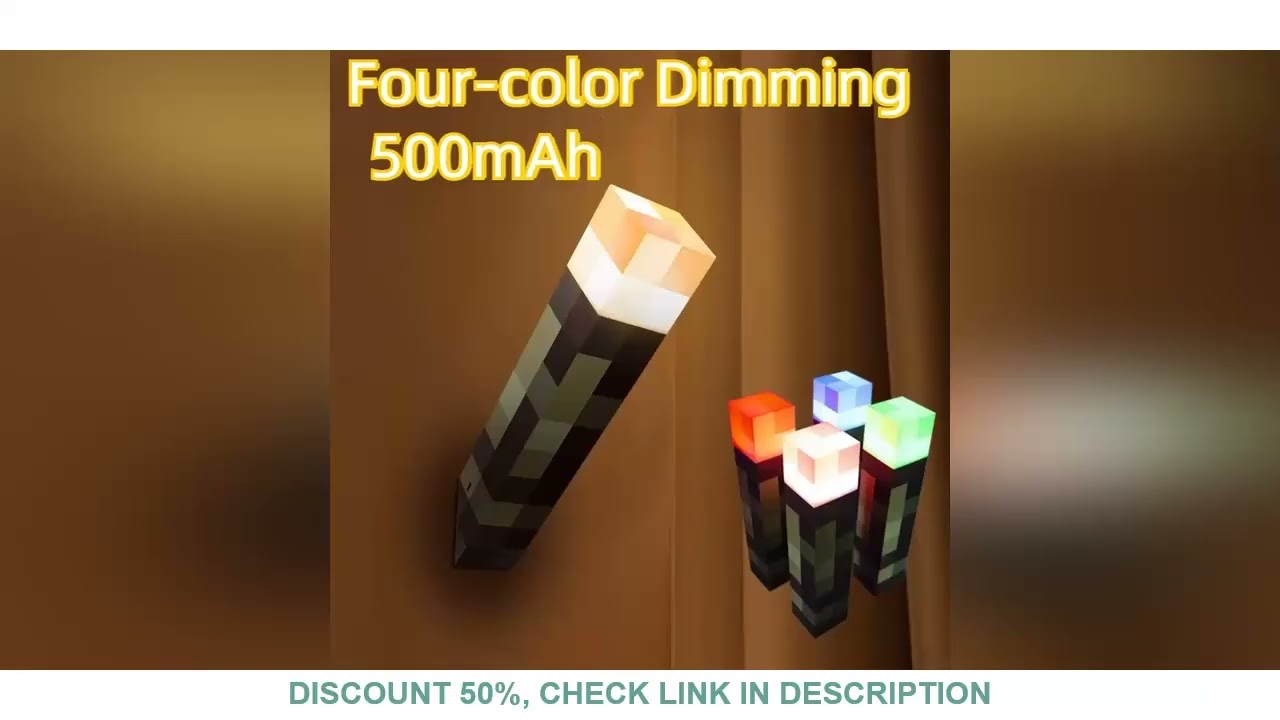 USB Rechargeable LED Night Lamp Light-Up Wall Torch Hand Held Wall Mountable for Kids Room Decoratio