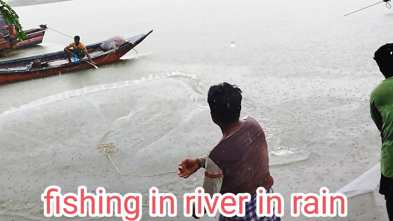 rain river fishing Video in odisha & India