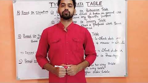(Lec-4) Types of Data Table in Tabulation || Tabulation|| JKSSB ACCOUNT ASSISTANT.