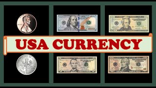 US Currency Flashcards for Kids | Learn about US Currency | Talking Flashcards | Toddler Learning