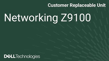 Dell Networking Z9100: Remove/Install Power Supplies