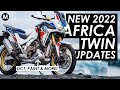 New 2022 Honda Africa Twin CRF1100L Updates Announced! (DCT, Paint & More)