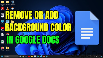 How To Remove or Add Background Color in Google Docs - Easy Tutorial