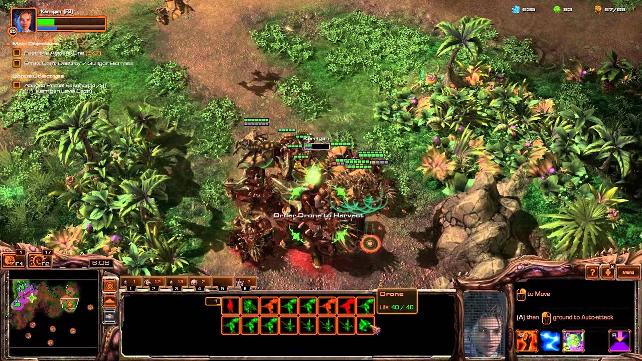 Starcraft 2 - HotS Brutal Waking the Ancient Playthrough
