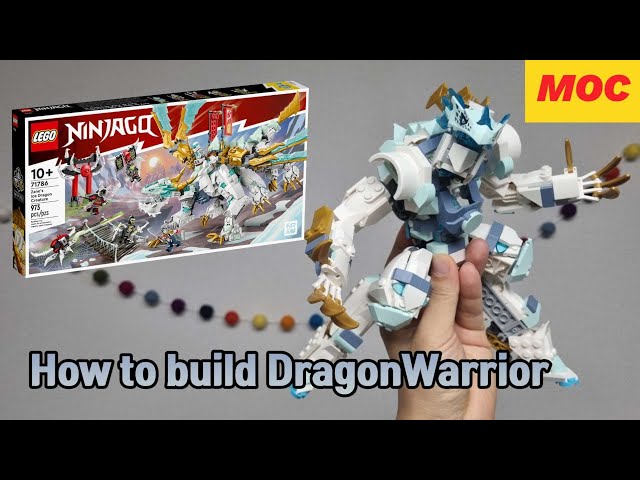 How to build Lego Ice Dragon Warrior MOC Alternative build of