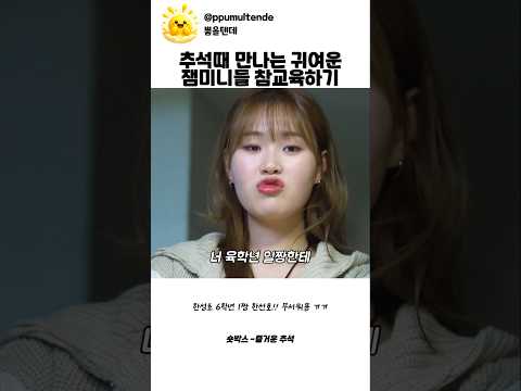 추석때 만나는 귀여운 잼미니 참교육하기 thumbnail