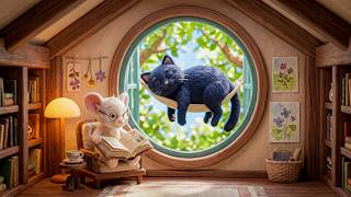Study & Sleep Lofi Jazz 💤 Cozy Room Nights – Soft Beats for Focus & Deep Sleep (Jerry & Luna) screenshot 5