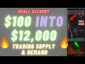 Grow A SMALL Account Using Supply & Demand