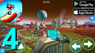 Gravity Rider: Space Bike Racing Game Online Walkthrough Part 4 / Android iOS Gameplay HD