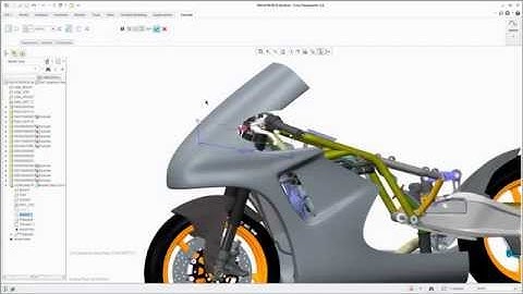 Exclusive !!! sneak peek of superbike designing using PTC Creo freestyle feature www.360eworks.com