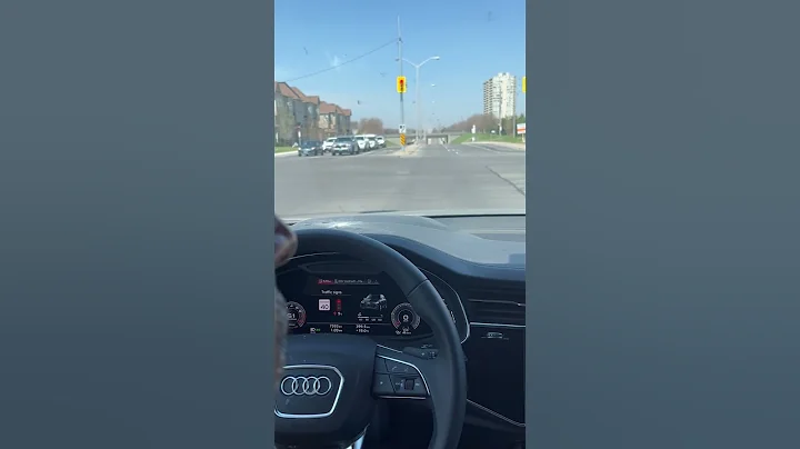 Audi Q7 technik, Traffic sign recognition!!! 🚦