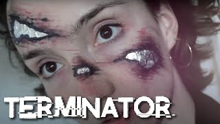 Desafío de maquillaje minimalista - Maquillaje de Terminator