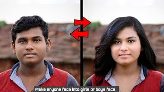 Make anyone FACE FEMALE VERSION | VIRAL  photo editing | screenshot 2