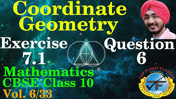 COORDINATE GEOMETRY | EXERCISE 7.1 QUESTION-6 | Maths Class 10 | Vol. 6/33