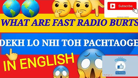 🔴What are fast radio bursts or FRBS||🔴#SCIENTISTSDISCOVERIESCHANNEL
