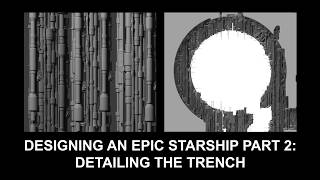 Designing An Epic Starship Part 2: Detailing The Trench In Photoshop
