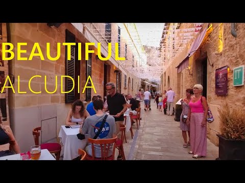 Alcudia 2023 MALLORCA Spain 🇪🇸 🔴 NEW Beautiful City Tour [4K UHD]