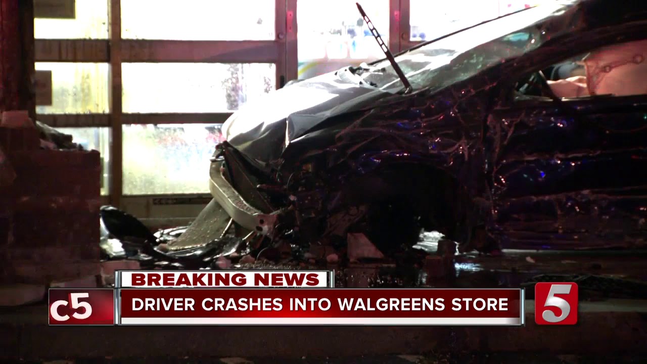 Teen driver crashes into Madison Walgreens store - YouTube