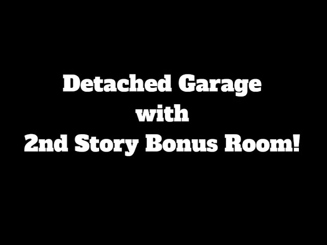 Detached Garage with 2nd Story Bonus Room by Premier Contracting of Highland Village