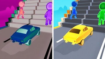 Shape shifting Reverse ◀️ gameplay  Colour Run walkthrough , iOS Android New Update ( part : 756  )