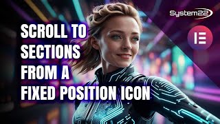 Elementor Tutorial: Using a Fixed Position Icon for Scroll-to-Section Navigation