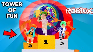 TOWER OF HELL PERO JUGAMOS CARRERAS😱LOGRARE EL PRIMER LUGAR? ROBLOX TOWER OF FUN karola20