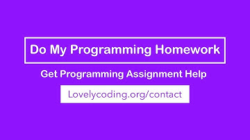 Do My Programming Homework (Get Programming Help Right Now)
