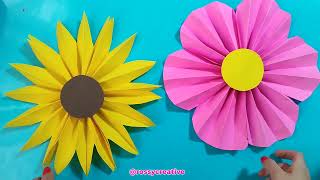 Flores de Papel para Decorar /How to make Easy Paper Flowers