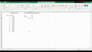 How to get partial match with numbers and wildcard character in Excel